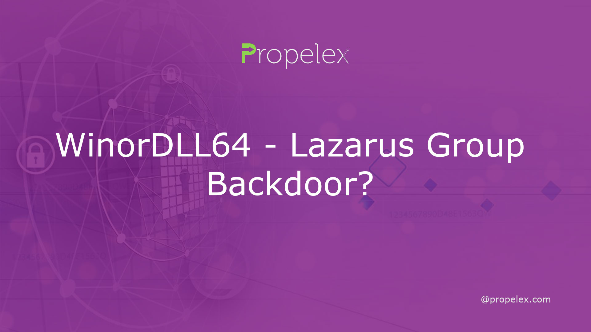 WinorDLL64 - Lazarus Group Backdoor