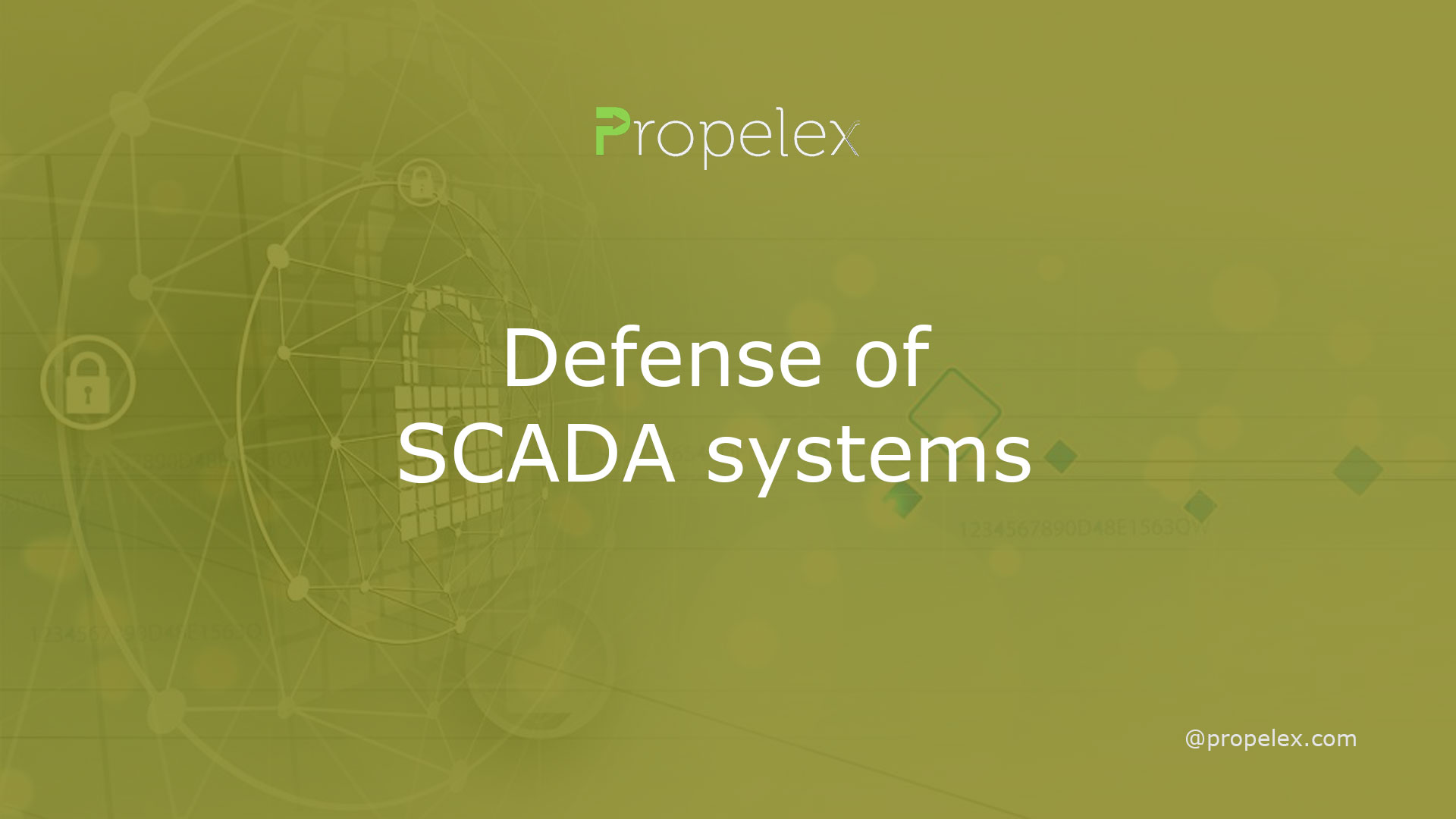 Defense of SCADA systems